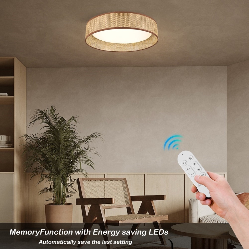 Immax NEO 07288L - LED+CCT hämardatav laevalgusti LONA LED/36W/230V 3000-6000K Wi-Fi Tuya läbimõõt 45,5 cm + kaugjuhtimispult