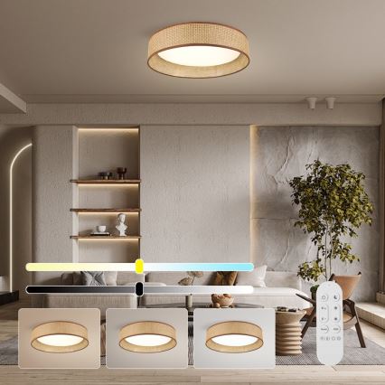 Immax NEO 07288L - LED+CCT hämardatav laevalgusti LONA LED/36W/230V 3000-6000K Wi-Fi Tuya läbimõõt 45,5 cm + kaugjuhtimispult