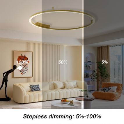 Immax NEO 07290-120G - LED+CCT hämardatav laelamp FINO LED/55W/230V 2700-6500K Tuya, läbimõõt 120 cm + kaugjuhtimispult