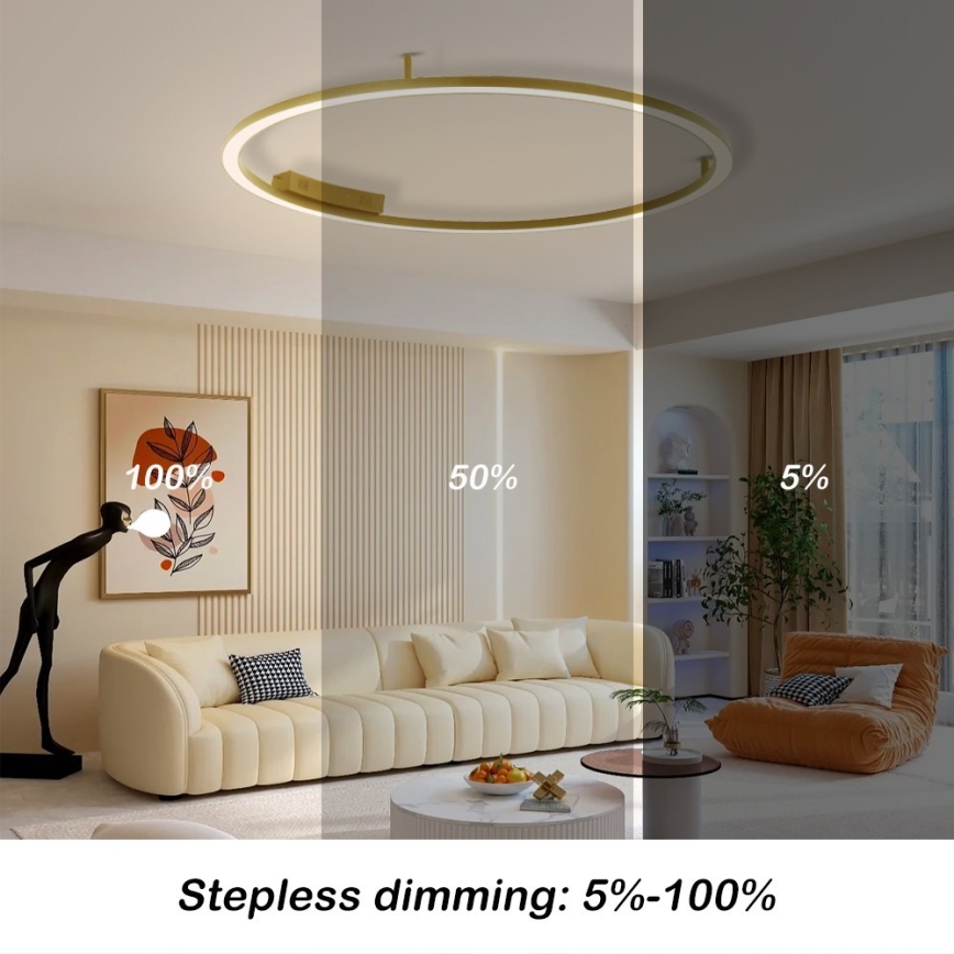 Immax NEO 07290-120G - LED+CCT hämardatav laelamp FINO LED/55W/230V 2700-6500K Tuya, läbimõõt 120 cm + kaugjuhtimispult