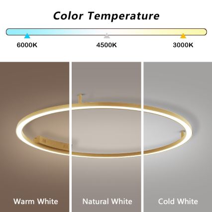 Immax NEO 07290-120G - LED+CCT hämardatav laelamp FINO LED/55W/230V 2700-6500K Tuya, läbimõõt 120 cm + kaugjuhtimispult