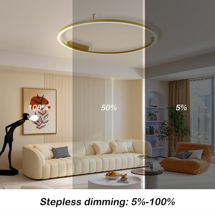 Immax NEO 07291-80G - LED+CCT hämardatav laelamp FINO LED/55W/230V 2700-6500K Tuya, läbimõõt 80 cm + kaugjuhtimispult