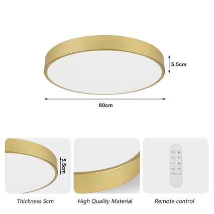Immax NEO 07293L - LED+CCT hämardatav laelamp SEMPLICI LED/60W/230V 2700-6500K läbimõõt 60 cm + kaugjuhtimispult