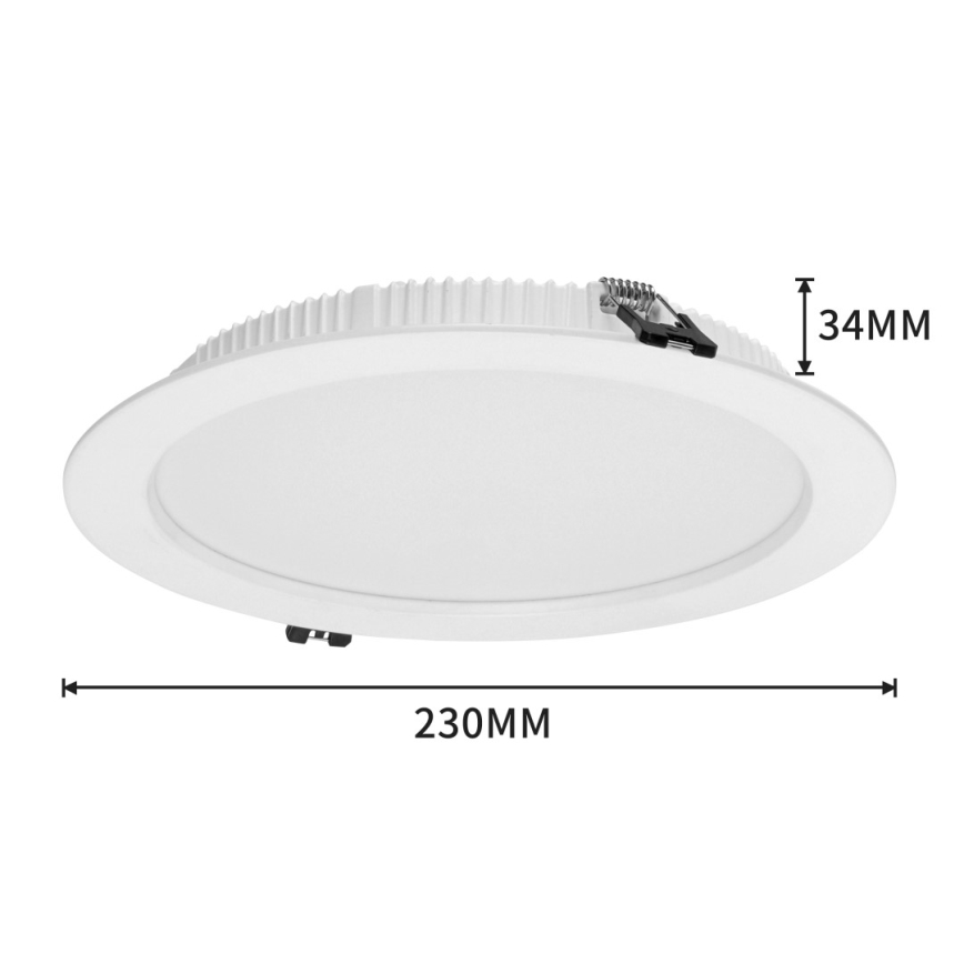 Immax NEO 07294L - hämardatav LED-laevalgusti DOWN LED/36W/230V Wi-Fi, Tuya läbimõõt 23 cm, valge