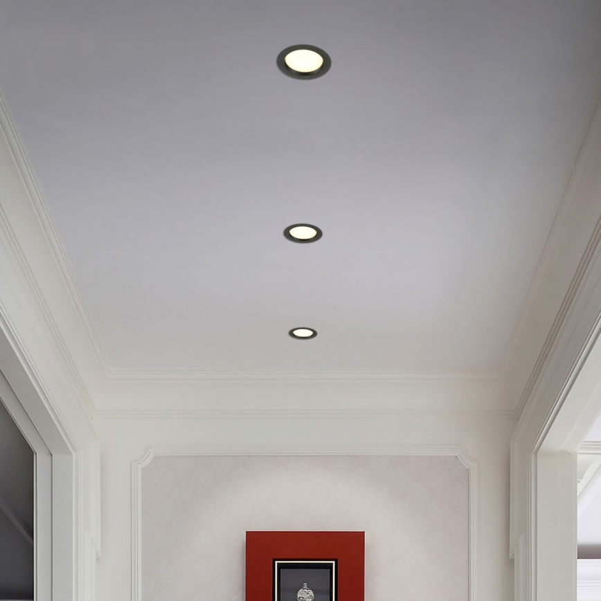 Immax NEO 07294L - LED hämardatav süvistatav laevalgusti DOWN LED/12W/230V Wi-Fi Tuya läbimõõt 12 cm must