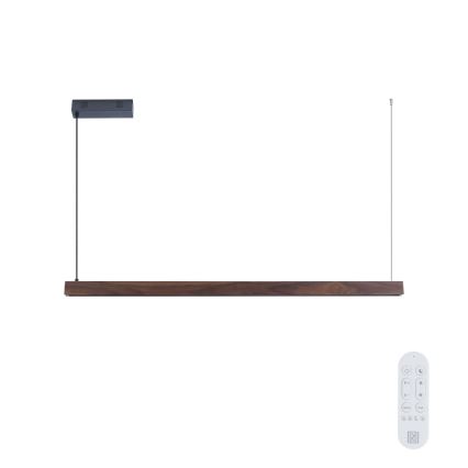 Immax NEO 07300L - MADEIRA LED hämardatav ripplühter kaablil LED/26W/230V Wi‑Fi Tuya 122 cm pähkel + kaugjuhtimispult