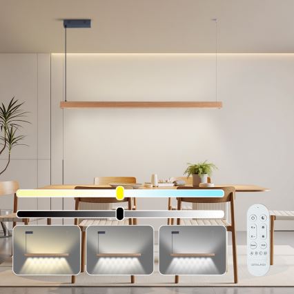 Immax NEO 07303L - hämardatav LED-rippvalgusti riputustrossil MADEIRA LED/26W/230V Wi‑Fi Tuya 122 cm tamm + kaugjuhtimispult