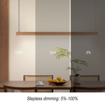 Immax NEO 07303L - hämardatav LED-rippvalgusti riputustrossil MADEIRA LED/26W/230V Wi‑Fi Tuya 122 cm tamm + kaugjuhtimispult