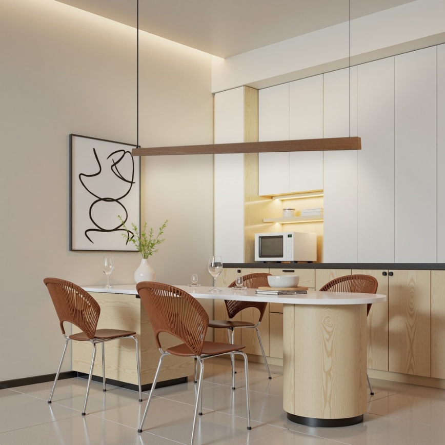 Immax NEO 07304L - hämardatav LED-rippvalgusti riputuskaabliga MADEIRA LED/33W/230V Wi‑Fi Tuya 152 cm tamm + kaugjuhtimispult