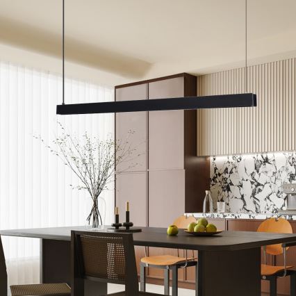 Immax NEO 07306L - LED-hämardatav rippvalgusti köiel MADEIRA LED/26W/230V Wi-Fi Tuya 122 cm must + kaugjuhtimispult