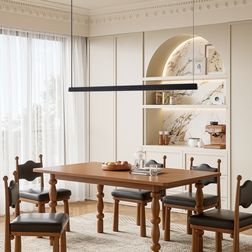 Immax NEO 07308L - hämardatav rippvalgusti kaablil MADEIRA LED/44W/230V Wi-Fi Tuya 202 cm must + kaugjuhtimispult