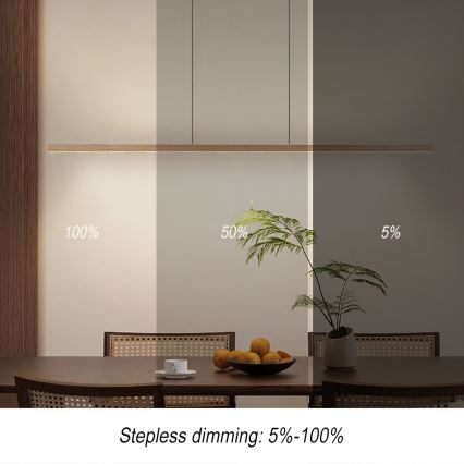 Immax NEO 07310L - Hämardatav LED-rippvalgusti kaablil anduriga MADEIRA LED/37W/230V 157 cm saarest