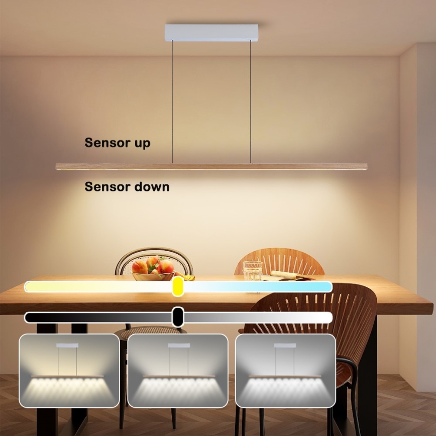 Immax NEO 07310L - Hämardatav LED-rippvalgusti kaablil anduriga MADEIRA LED/37W/230V 157 cm saarest