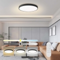 Immax NEO 07313L - LED hämardatav laevalgusti SEMPLICI LED/96W/230V, läbimõõt 80 cm, Tuya Wi-Fi, musta värvi + kaugjuhtimispult