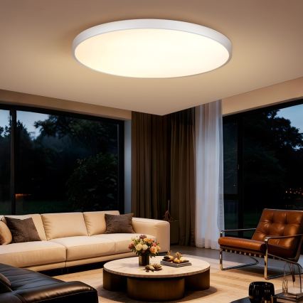 Immax NEO 07316L - Hämardatav LED laelamp SEMPLICI LED/128W/230V läbimõõt 100 cm Wi-Fi Tuya valge + kaugjuhtimispult