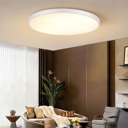 Immax NEO 07316L - Hämardatav LED laelamp SEMPLICI LED/128W/230V läbimõõt 100 cm Wi-Fi Tuya valge + kaugjuhtimispult