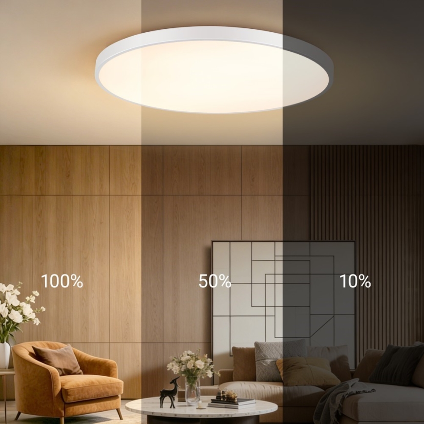Immax NEO 07316L - Hämardatav LED laelamp SEMPLICI LED/128W/230V läbimõõt 100 cm Wi-Fi Tuya valge + kaugjuhtimispult