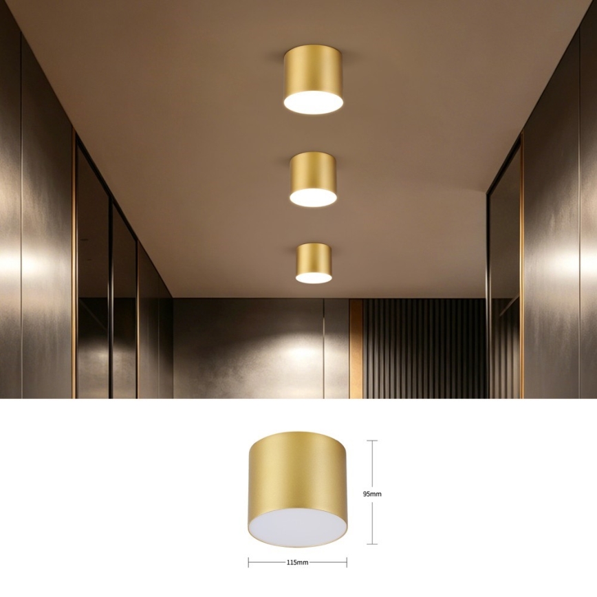 Immax NEO 07317L - Hämardatav LED laevalgusti RONDATE LED/18W/230V läbimõõt 11,5 cm Wi-Fi Tuya kuldne