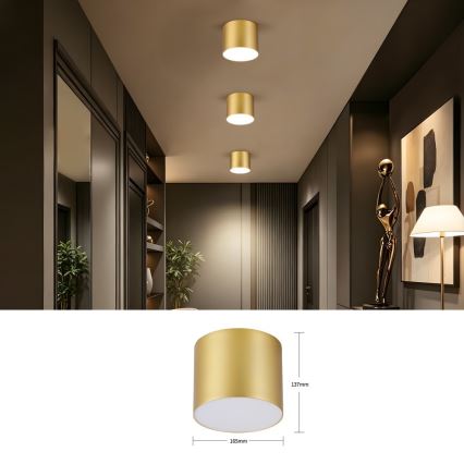 Immax NEO 07318L - hämardatav LED-laelamp RONDATE LED/32W/230V läbimõõt 16,5 cm Wi-Fi Tuya kuldne