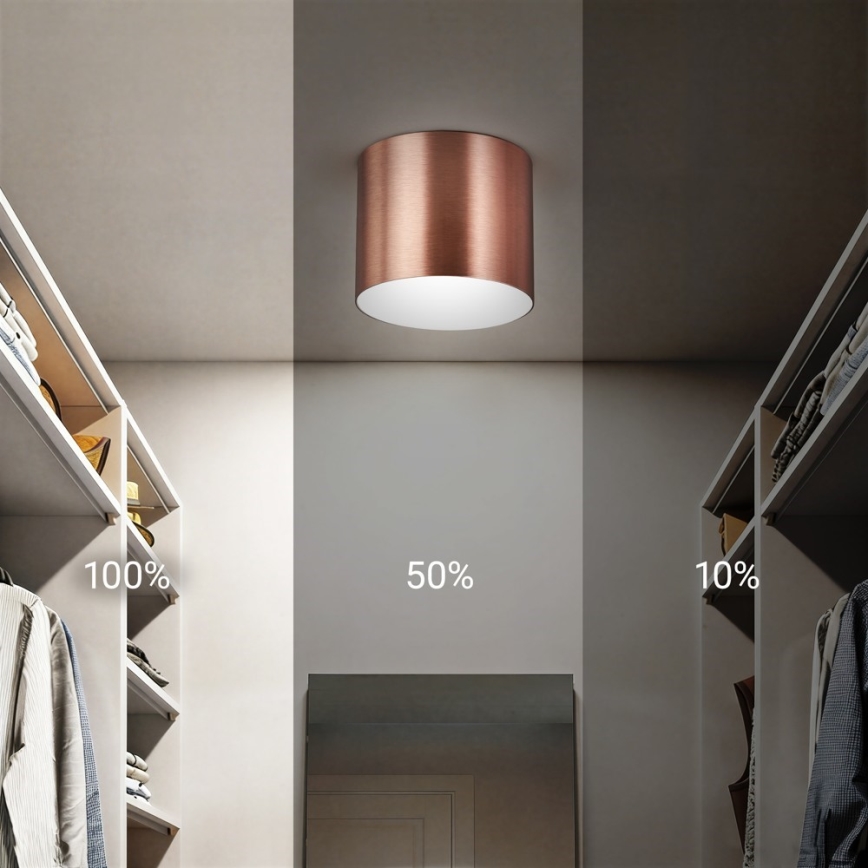 Immax NEO 07319L - hämardatav LED-laelamp RONDATE LED/18W/230V läbimõõt 11,5 cm Wi-Fi Tuya roosakuldne