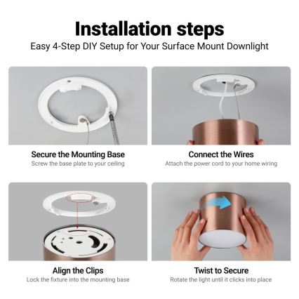 Immax NEO 07319L - hämardatav LED-laelamp RONDATE LED/18W/230V läbimõõt 11,5 cm Wi-Fi Tuya roosakuldne