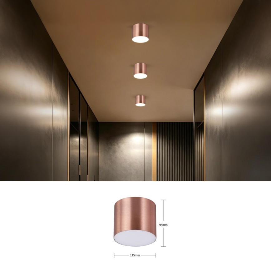 Immax NEO 07319L - hämardatav LED-laelamp RONDATE LED/18W/230V läbimõõt 11,5 cm Wi-Fi Tuya roosakuldne