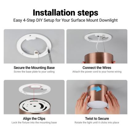 Immax NEO 07320L - Hämardatav LED-laelamp RONDATE LED/32W/230V läbimõõt 16,5 cm Wi-Fi Tuya roosakuldne