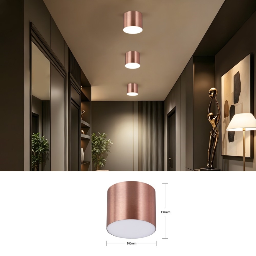 Immax NEO 07320L - Hämardatav LED-laelamp RONDATE LED/32W/230V läbimõõt 16,5 cm Wi-Fi Tuya roosakuldne