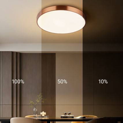 Immax NEO 07321L - LED hämardatav laelamp NEO LITE SEMPLICI LED/36W/230V läbimõõt 40 cm vaskne + kaugjuhtimispult