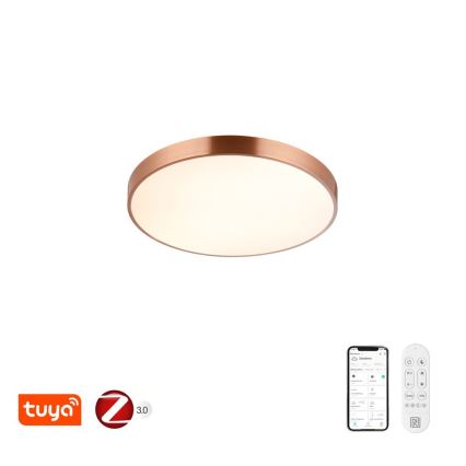 Immax NEO 07321L - LED hämardatav laelamp NEO LITE SEMPLICI LED/36W/230V läbimõõt 40 cm Tuya roosakuldne + kaugjuhtimispult