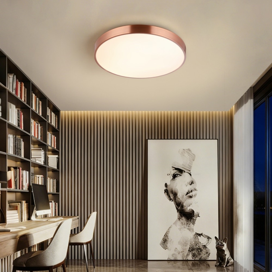 Immax NEO 07321L - LED hämardatav laelamp NEO LITE SEMPLICI LED/36W/230V läbimõõt 40 cm Tuya roosakuldne + kaugjuhtimispult