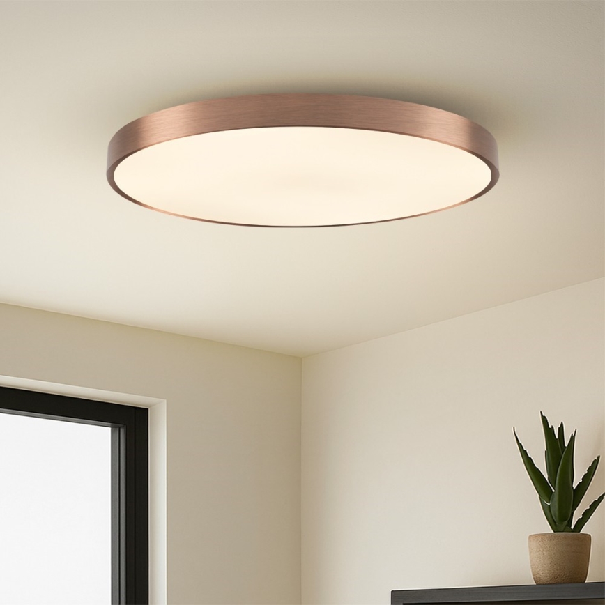 Immax NEO 07323L - LED hämardatav laelamp SEMPLICI LED/96W/230V läb. 80 cm Wi‑Fi Tuya roosakuldne + kaugjuhtimispult
