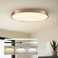 Immax NEO 07323L - LED hämardatav laelamp SEMPLICI LED/96W/230V läb. 80 cm Wi‑Fi Tuya roosakuldne + kaugjuhtimispult