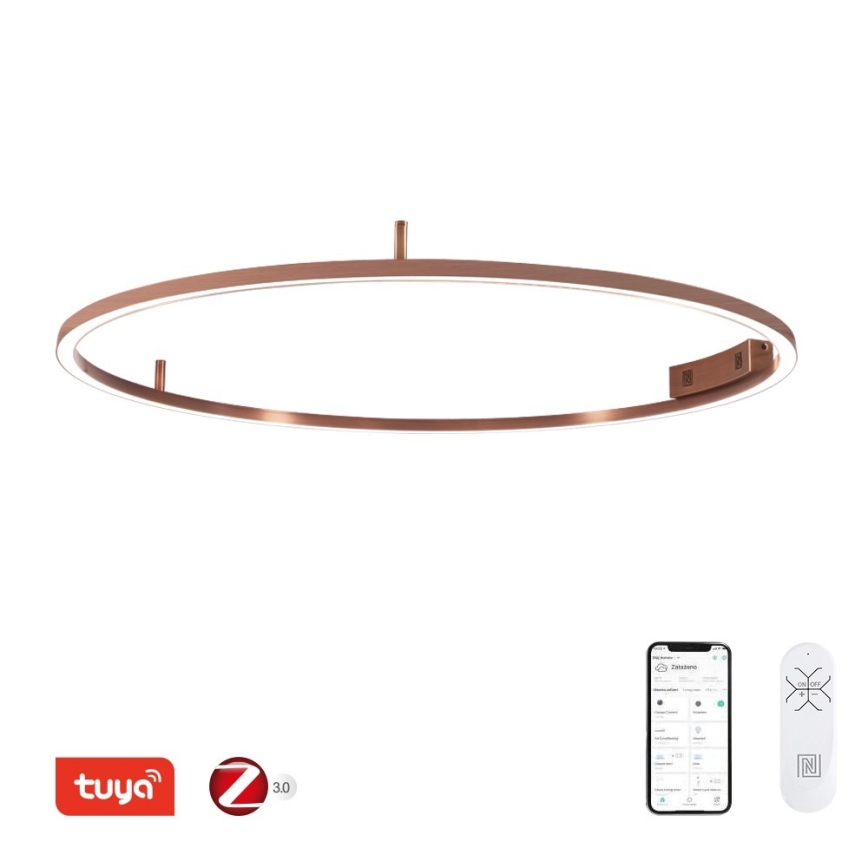 Immax NEO 07325-120C - LED hämardatav laelamp FINO LED/72W/230V 120 cm Tuya roosakuldne + kaugjuhtimispult