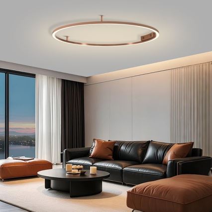 Immax NEO 07325-120C - LED hämardatav laelamp FINO LED/72W/230V 120 cm Tuya roosakuldne + kaugjuhtimispult