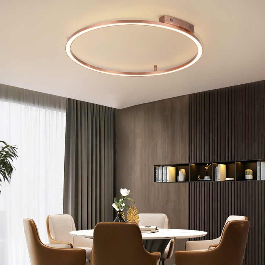 Immax NEO 07325-120C - LED hämardatav laelamp FINO LED/72W/230V 120 cm Tuya roosakuldne + kaugjuhtimispult