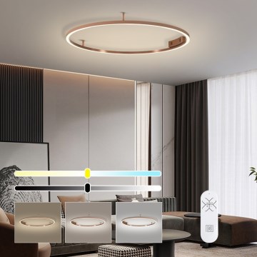 Immax NEO 07326-80C - FINO LED hämardatav laelamp, 55 W, 230 V, 80 cm, Tuya, roosakuldne, koos kaugjuhtimispuldiga