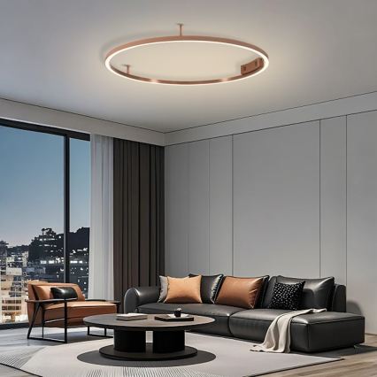 Immax NEO 07326-80C - FINO LED hämardatav laelamp, 55 W, 230 V, 80 cm, Tuya, roosakuldne, koos kaugjuhtimispuldiga
