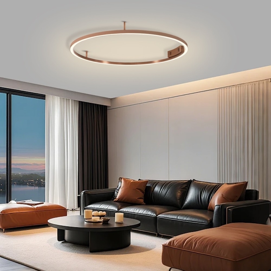 Immax NEO 07326-80C - FINO LED hämardatav laelamp, 55 W, 230 V, 80 cm, Tuya, roosakuldne, koos kaugjuhtimispuldiga