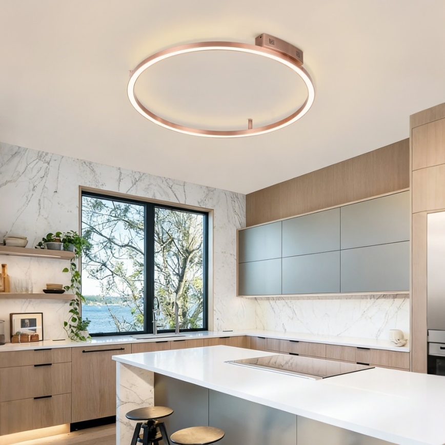 Immax NEO 07326-80C - FINO LED hämardatav laelamp, 55 W, 230 V, 80 cm, Tuya, roosakuldne, koos kaugjuhtimispuldiga