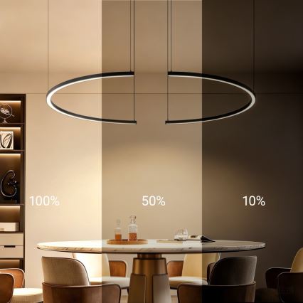 Immax NEO 07329L - LED hämardatav rippvalgusti kaablil FINO LED/72W/230V 120 cm must Tuya + kaugjuhtimispult