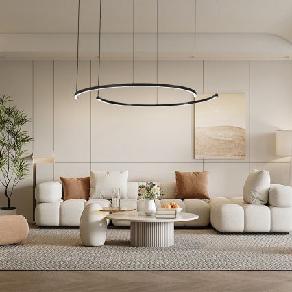 Immax NEO 07329L - LED hämardatav rippvalgusti kaablil FINO LED/72W/230V 120 cm must Tuya + kaugjuhtimispult