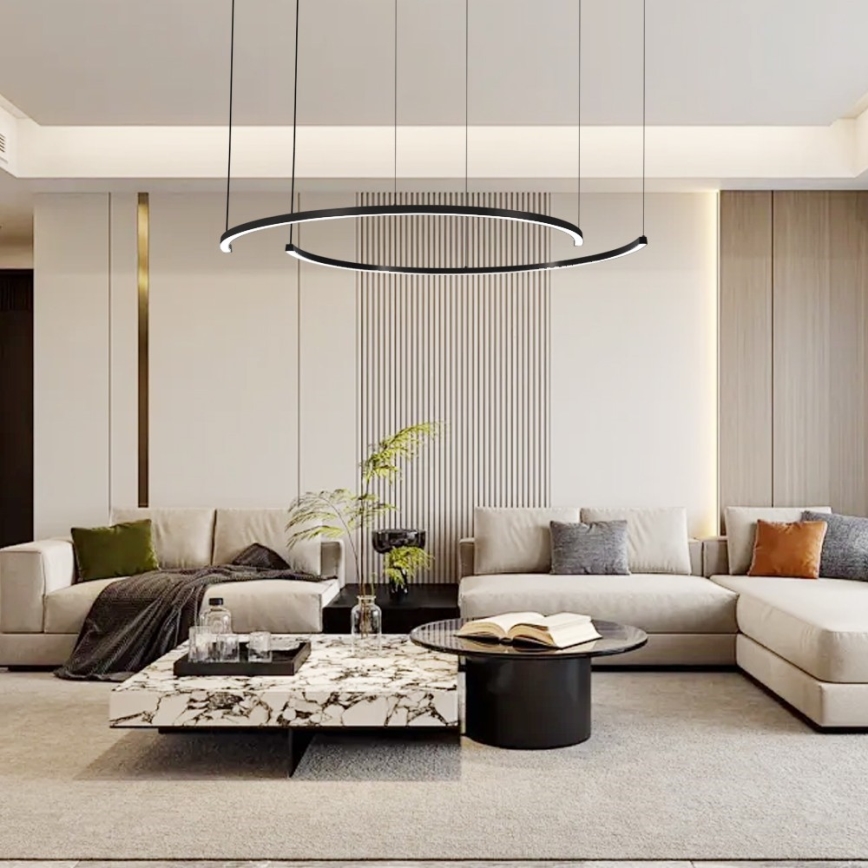 Immax NEO 07329L - LED hämardatav rippvalgusti kaablil FINO LED/72W/230V 120 cm must Tuya + kaugjuhtimispult