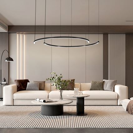 Immax NEO 07329L - LED hämardatav rippvalgusti kaablil FINO LED/72W/230V 120 cm must Tuya + kaugjuhtimispult