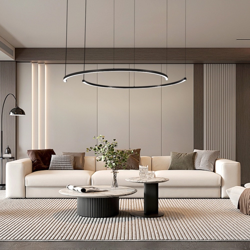 Immax NEO 07329L - LED hämardatav rippvalgusti kaablil FINO LED/72W/230V 120 cm must Tuya + kaugjuhtimispult