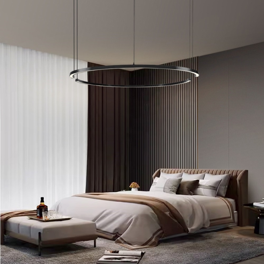 Immax NEO 07329L - LED hämardatav rippvalgusti kaablil FINO LED/72W/230V 120 cm must Tuya + kaugjuhtimispult