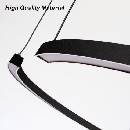 Immax NEO 07329L - LED hämardatav rippvalgusti kaablil FINO LED/72W/230V 120 cm must Tuya + kaugjuhtimispult
