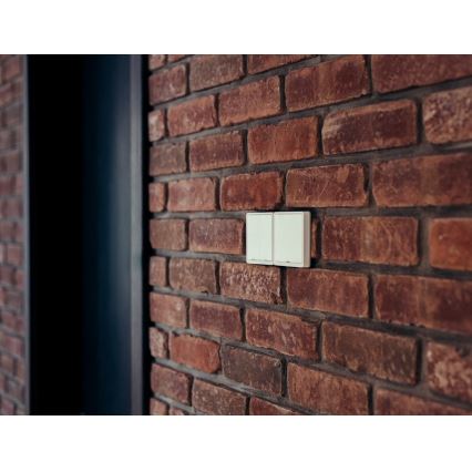 Immax NEO 07507L - 2 nupu lüliti SMART 1xCR2430 Zigbee 3.0 Tuya