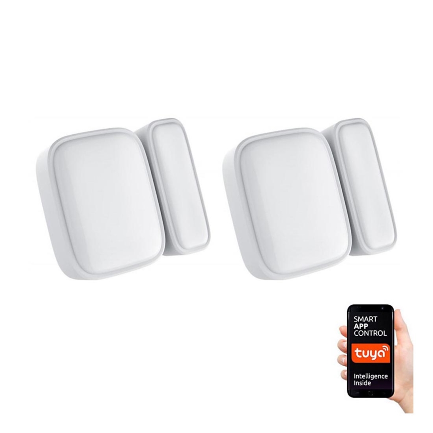 Immax NEO 07511L - KOMPLEKT 2x Magnetiga akna- ja ukseandur SMART 1xCR2032  Zigbee Tuya