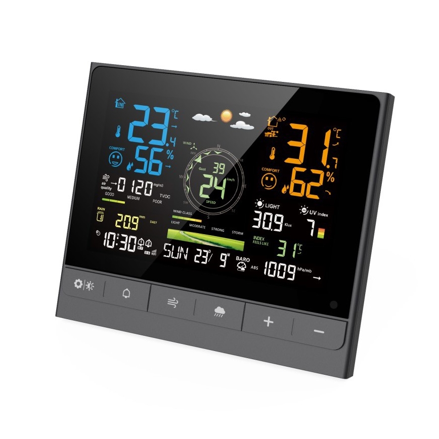 Immax NEO 07528L - Professionaalne ilmatejaam 7-ühes NEO LITE SMART 5V/2xAAA + 3xAA